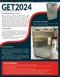 GET-2024 Microwave Generator Brochure